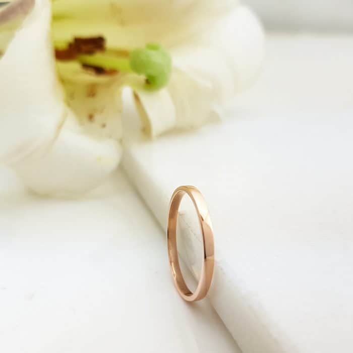 9kt Rose Gold Wedding Band Buy Online From Silvery Co Za