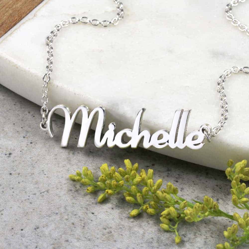 Name Necklace Personalised Necklaces By Silvery Jewellery