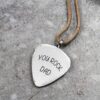 GUITAR PICK LEATHER NECKLACE