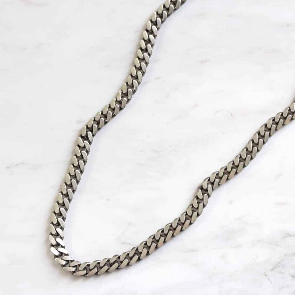 Oxidized Curb Necklace