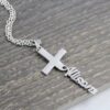 CROSS NAME NECKLACE