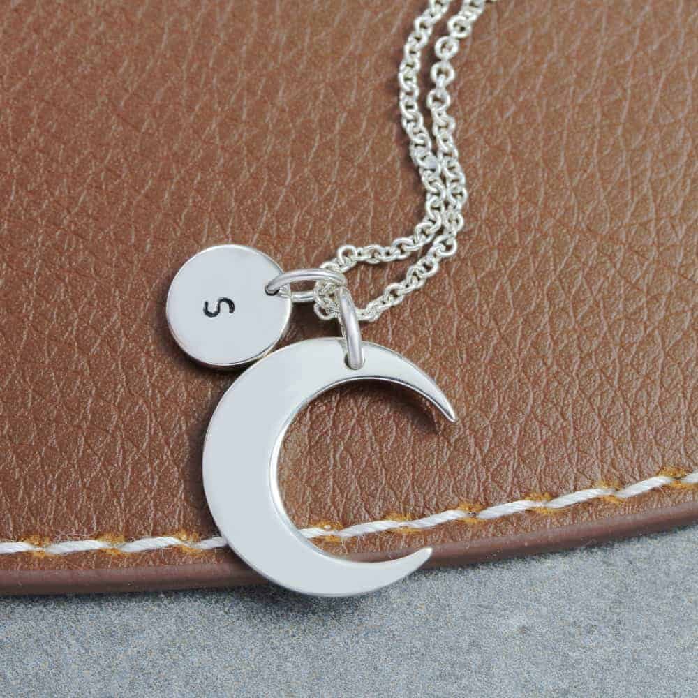 Moon & Coin Charm Necklace