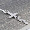 CROSS NAME NECKLACE