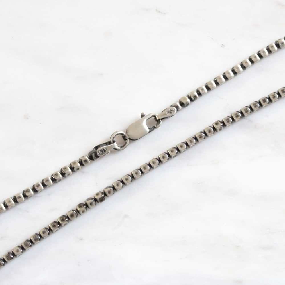Oxidized Cubed Necklace