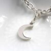 Moon Charm Silver charms for bracelets by silvery south africa
