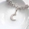 Moon Charm Silver charms personalised charms by silvery south africa