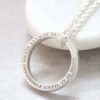 Mens Personalised Engraved Message Necklace by Silvery South Africa 1