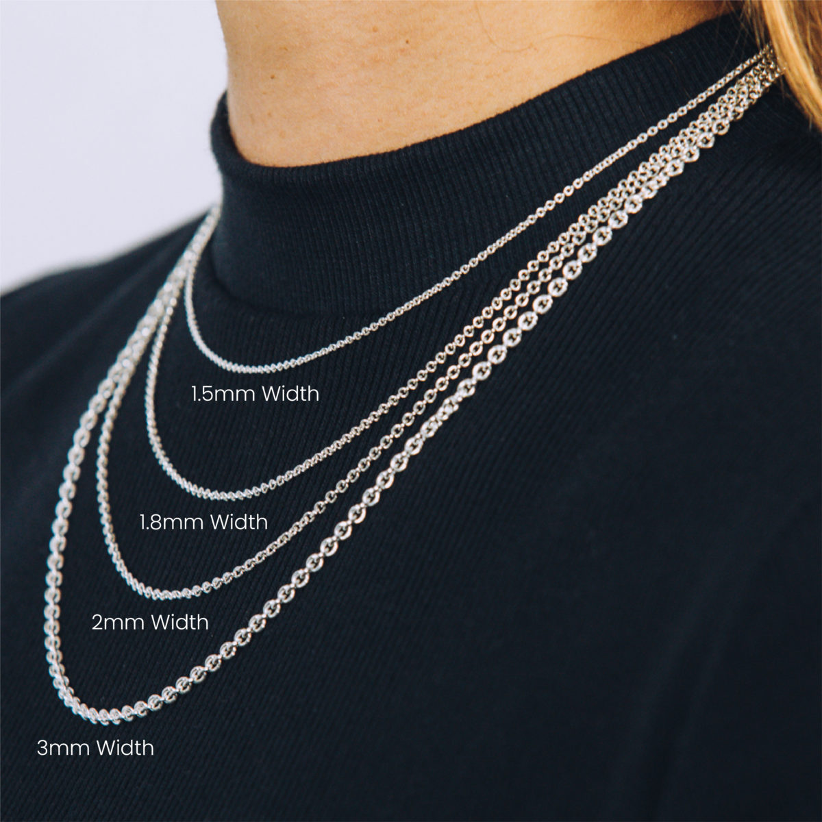 Silvery Necklace 2mm Width | Fast Delivery Crafted in South Africa