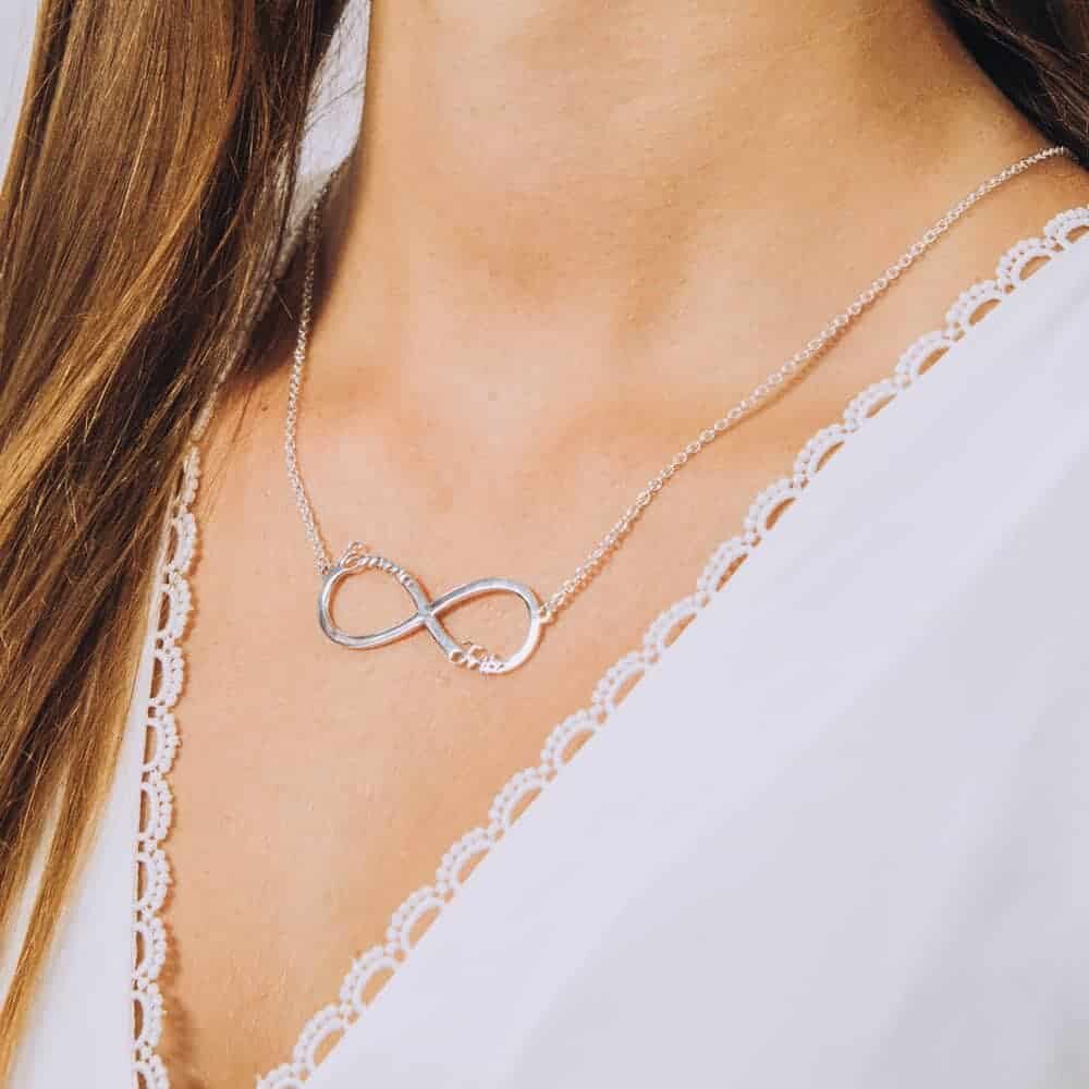 Infinity Name Necklace - Perspective Image