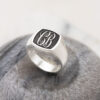Signet Ring with Engraving for Men in South Africa by Silvery Jewellery