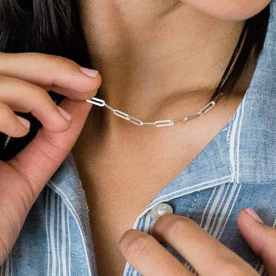 Paper Clip Necklace