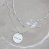 LayereDewdrop & Coin Necklace