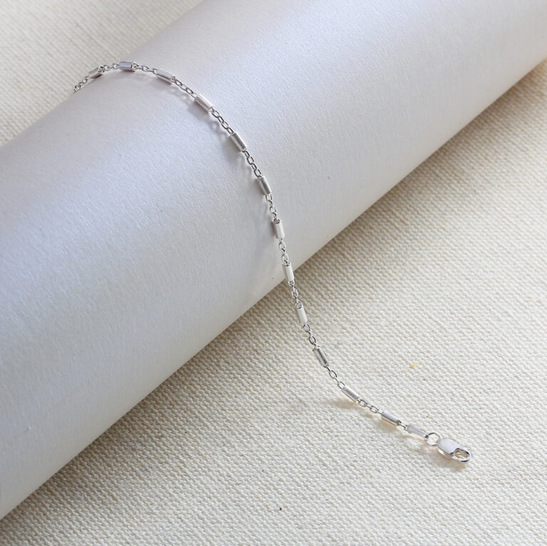 Tube Link Bracelet | Fast Delivery Crafted by Silvery Jewellery