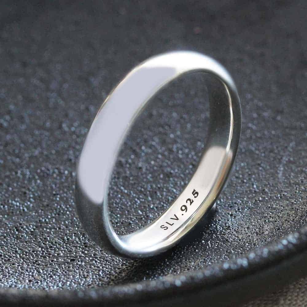 Men's Classic Half Round Wedding Band | Fast Delivery