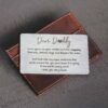 Dear Daddy Personalised Credit Card - Stainless Steel