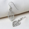leaf dangle earrings