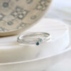 Sterling Silver Double Birthstone Ring Set Silvery Jewellery