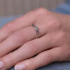 Sterling Silver DAINTY INITIAL RING by silvery jewellery lifestyle ring