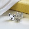 Cute pug stud earrings by silvery jewellery