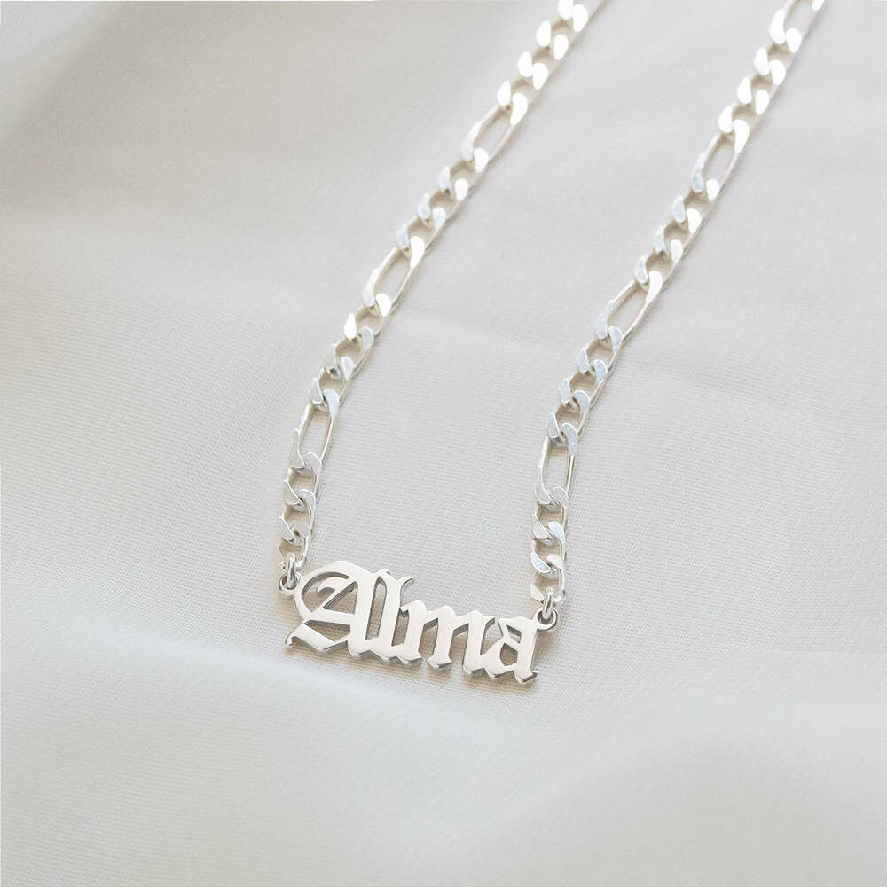 Figaro Name Necklace crafted by silvery south africa
