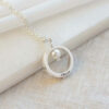 PEARL HALO NECKLACE Crafted by Silvery Jewellery South Africa