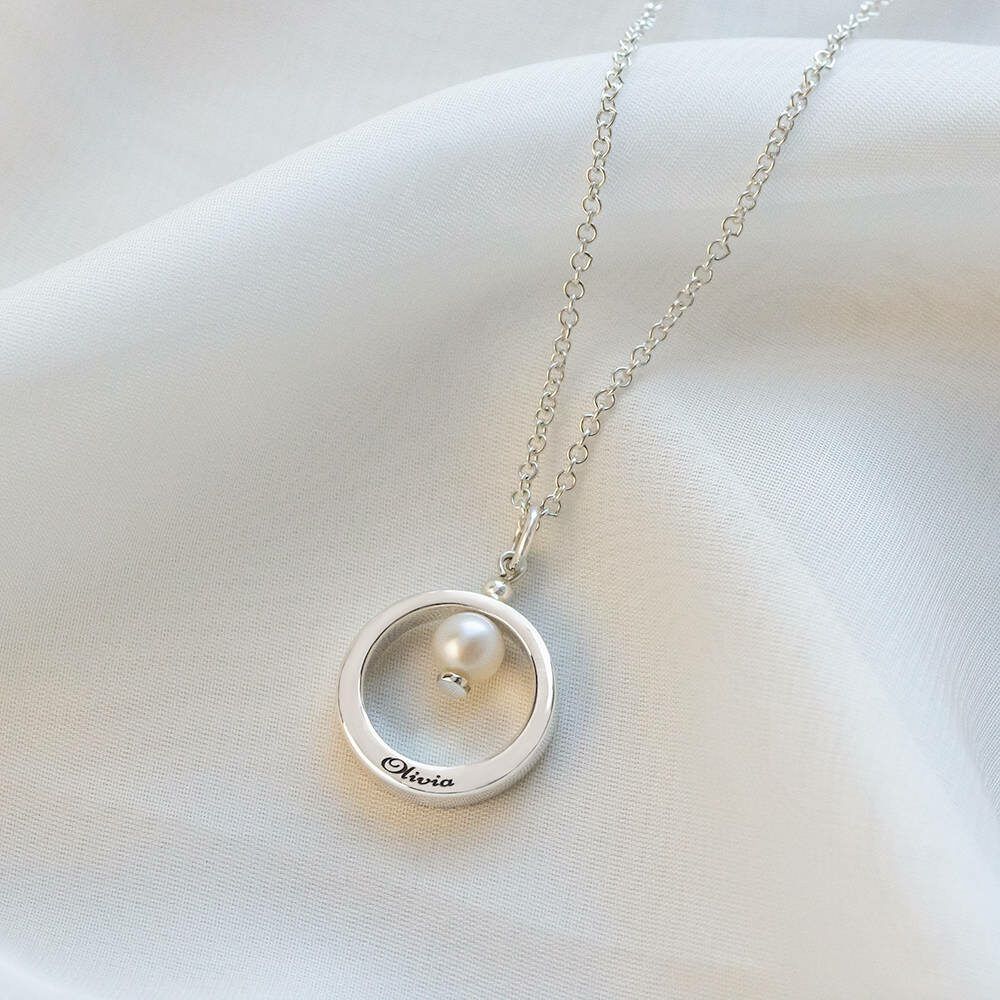 PEARL HALO NECKLACE crafted by silvery south africa