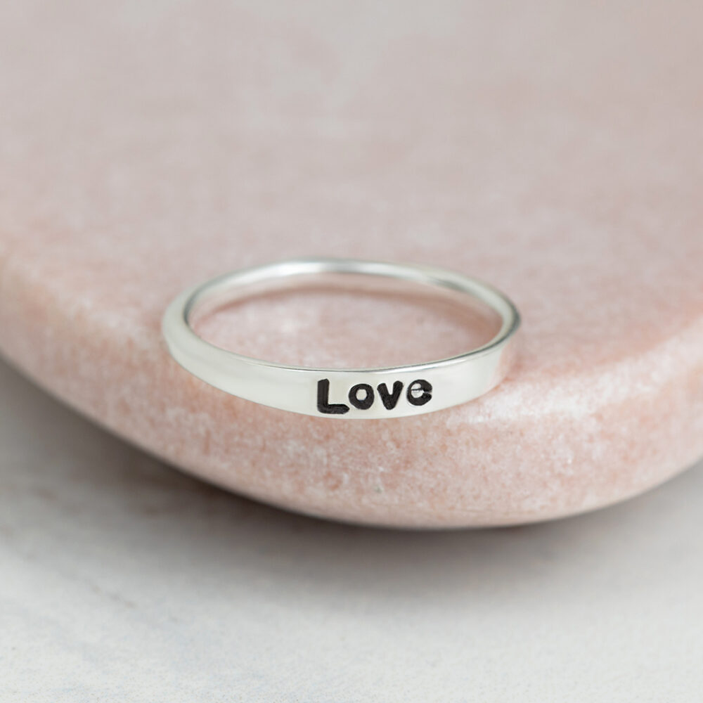 Sterling Silver Handstamped IDENTITY Band