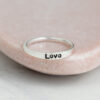 Sterling Silver Handstamped IDENTITY Band