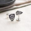 Family Crest Shield Cufflinks by Silvery Jewellery in South Africa