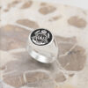 Family Crest Signet Rings by Silvery Jewellery in South Africa round