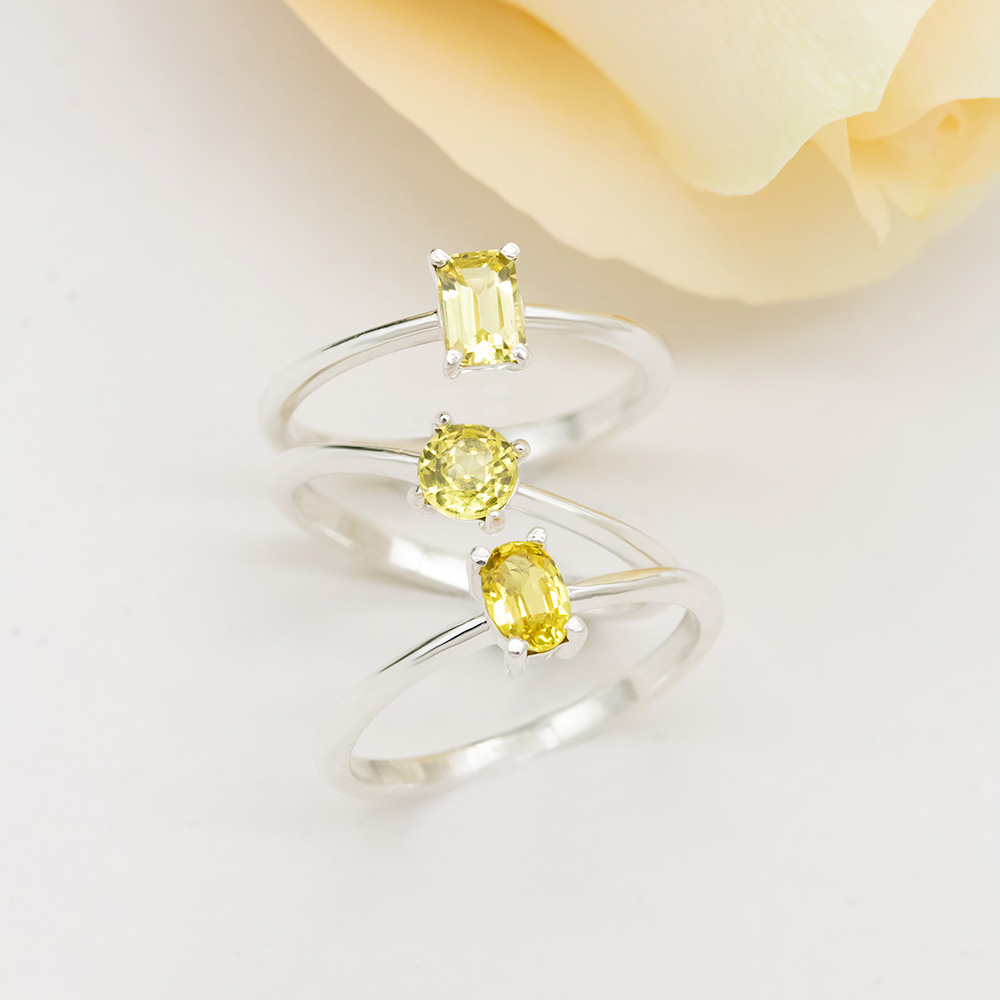 Heritage Legacy Cluster Yellow Sapphire Ring-nlmtdanang.com.vn